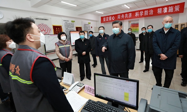 习近平：以更坚定的信心更顽强的意志更果断的措施 坚决打赢疫情防控的人民战争总体战阻击战